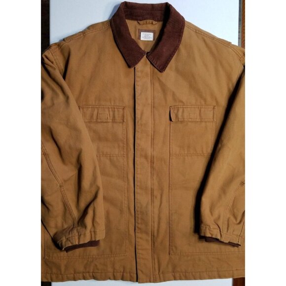 Northeast Outfitters Other - Northeast Outfitters Full Zip Canvas Quilt Lined Chore Barn Coat Jacket Men XXL